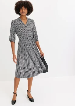 Vestido de blusa en jersey con cordón (2 piezas)