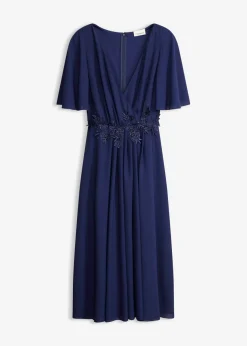 Vestido de cóctel con aplicación de encaje