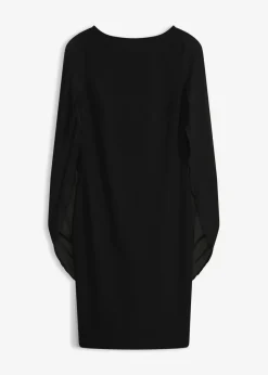 Vestido de cóctel con mangas de gasa