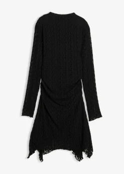 Vestido de encaje con dobladillo irregular