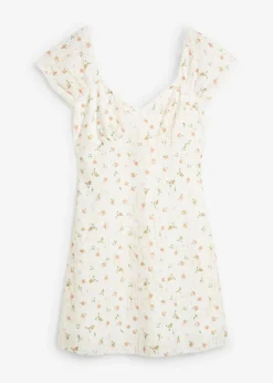 Vestido de encaje con estampado de flores