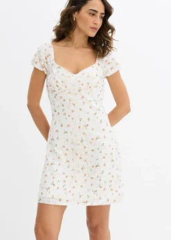 Vestido de encaje con estampado de flores