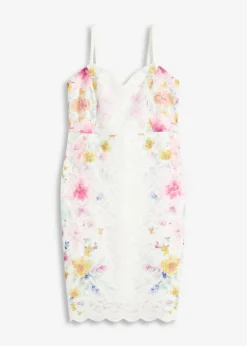 Vestido de encaje con tirantes