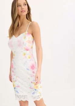 Vestido de encaje con tirantes