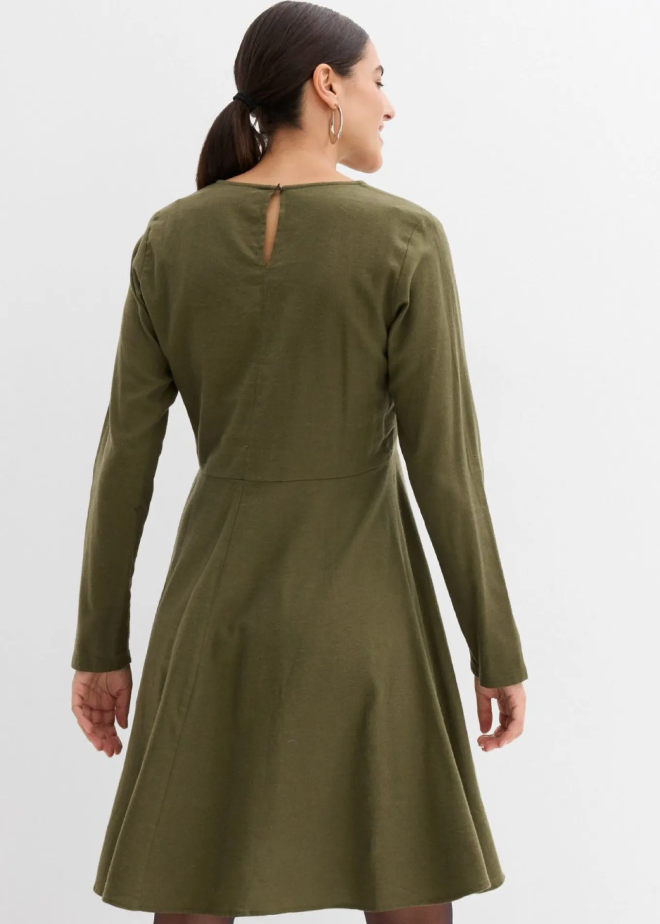 Vestido de franela ligero de algodón puro