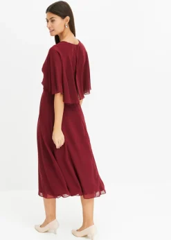 Vestido de gasa con aplicación de piedras