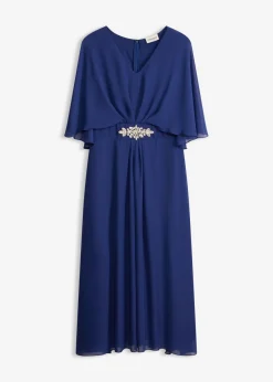 Vestido de gasa con aplicación de piedras