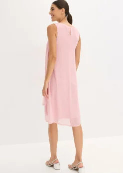 Vestido de gasa con aplicación de piedras