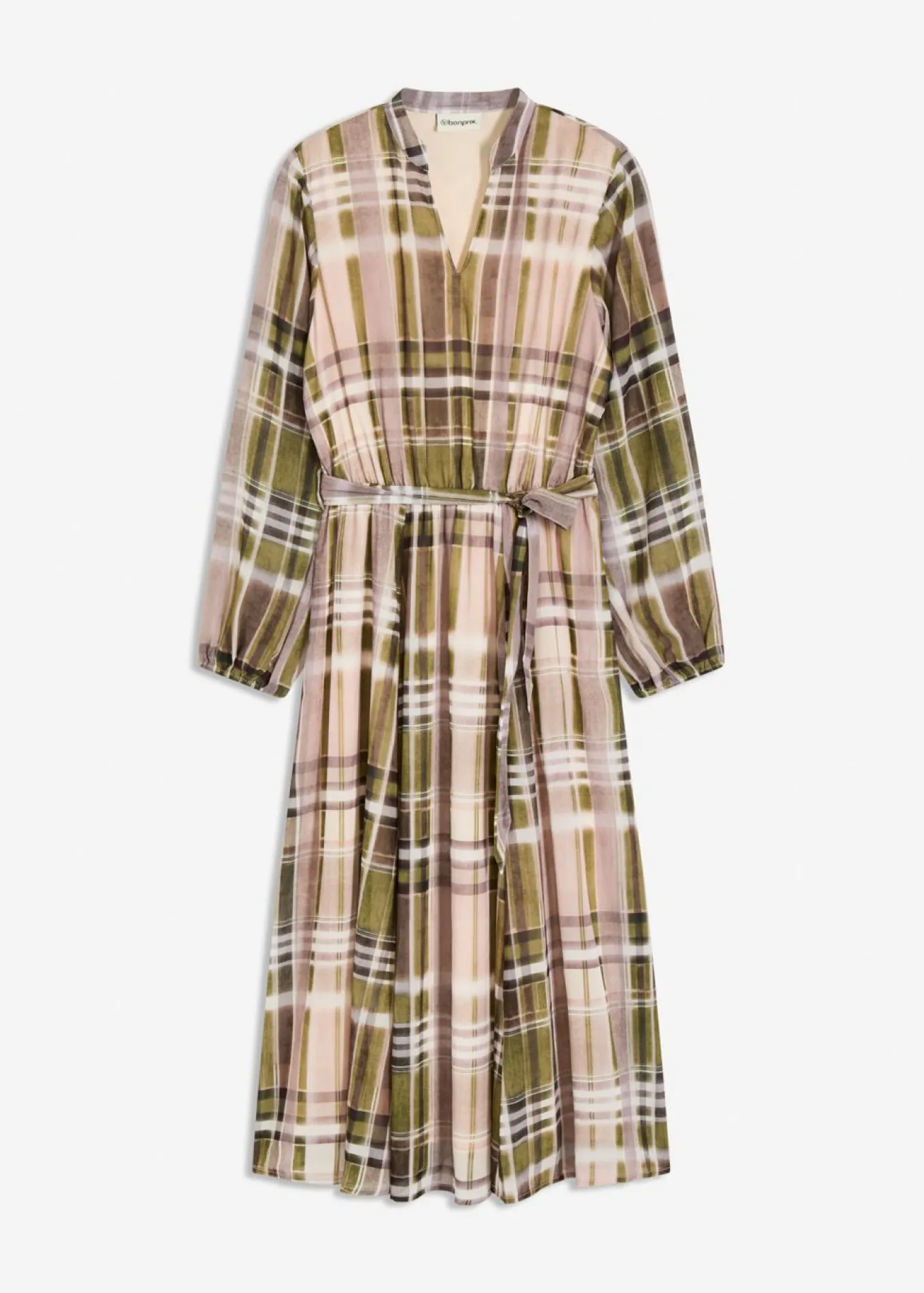 Vestido de gasa con cordón para anudar