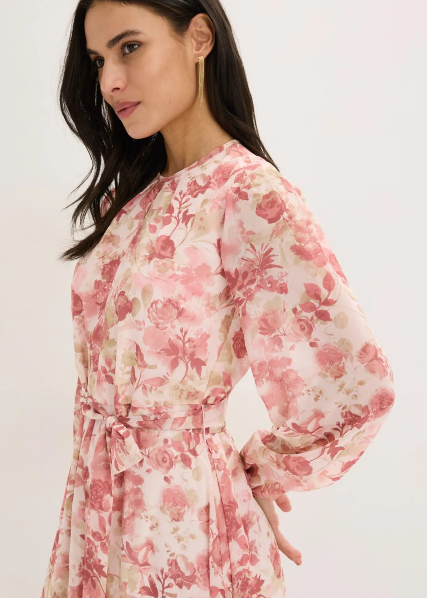 Vestido de gasa con cordón (2 piezas)