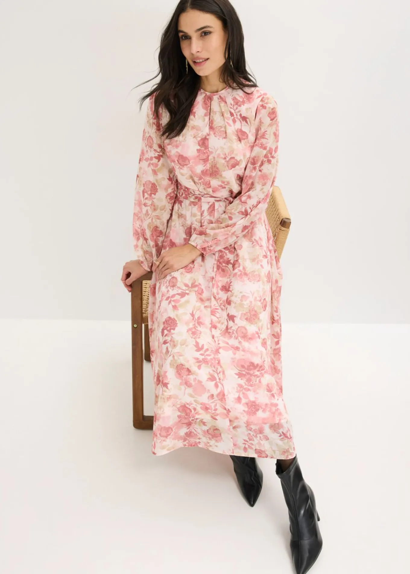 Vestido de gasa con cordón (2 piezas)