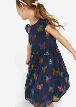 Vestido de gasa con corte en A
