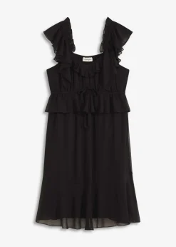 Vestido de gasa con corte en A