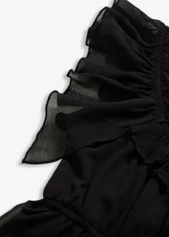 Vestido de gasa con corte en A