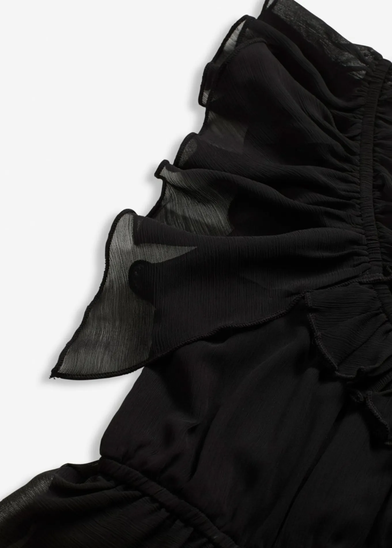 Vestido de gasa con corte en A