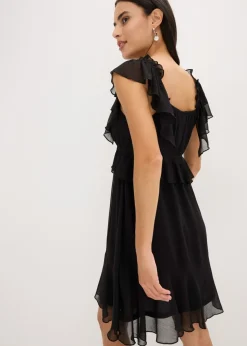 Vestido de gasa con corte en A