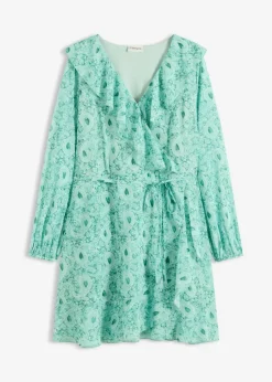 Vestido de gasa con corte en A