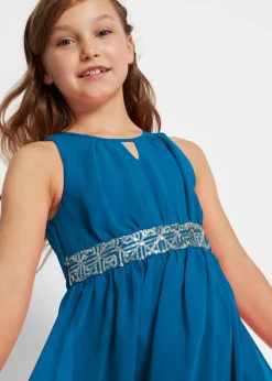 Vestido de gasa con lentejuelas