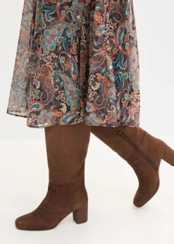 Vestido de gasa con patrón de paisley