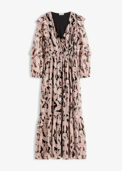 Vestido de gasa con volantes