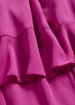 Vestido de gasa con volantes