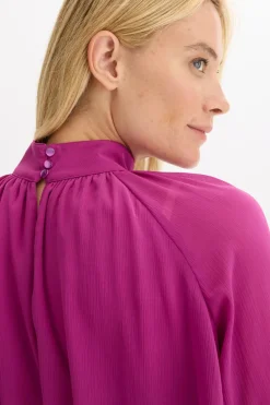 Vestido de gasa con volantes