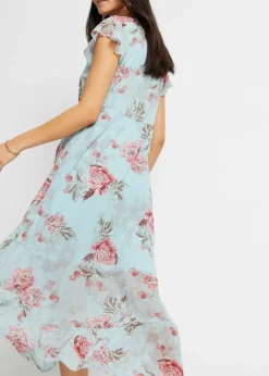 Vestido de gasa con volantes