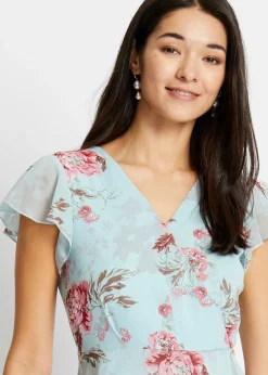 Vestido de gasa con volantes