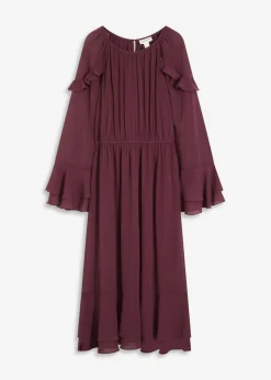 Vestido de gasa con volantes