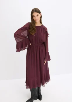 Vestido de gasa con volantes