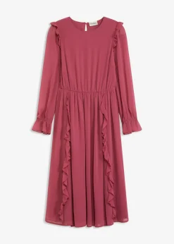 Vestido de gasa con volantes