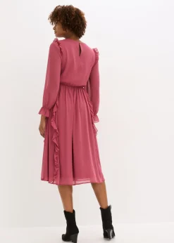 Vestido de gasa con volantes