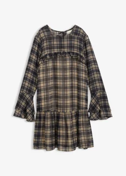 Vestido de gasa con volantes