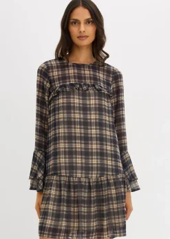Vestido de gasa con volantes