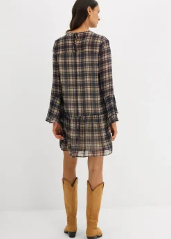 Vestido de gasa con volantes