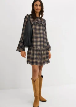 Vestido de gasa con volantes