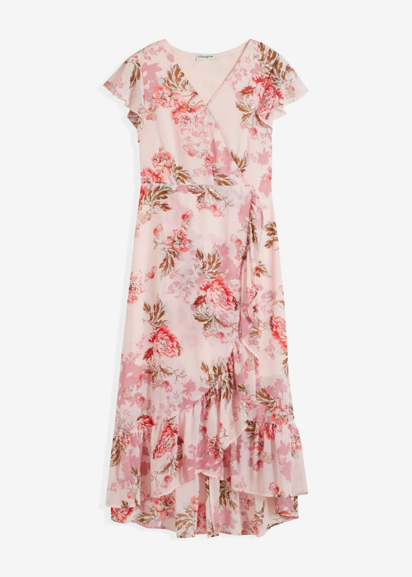 Vestido de gasa con volantes