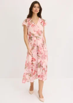 Vestido de gasa con volantes