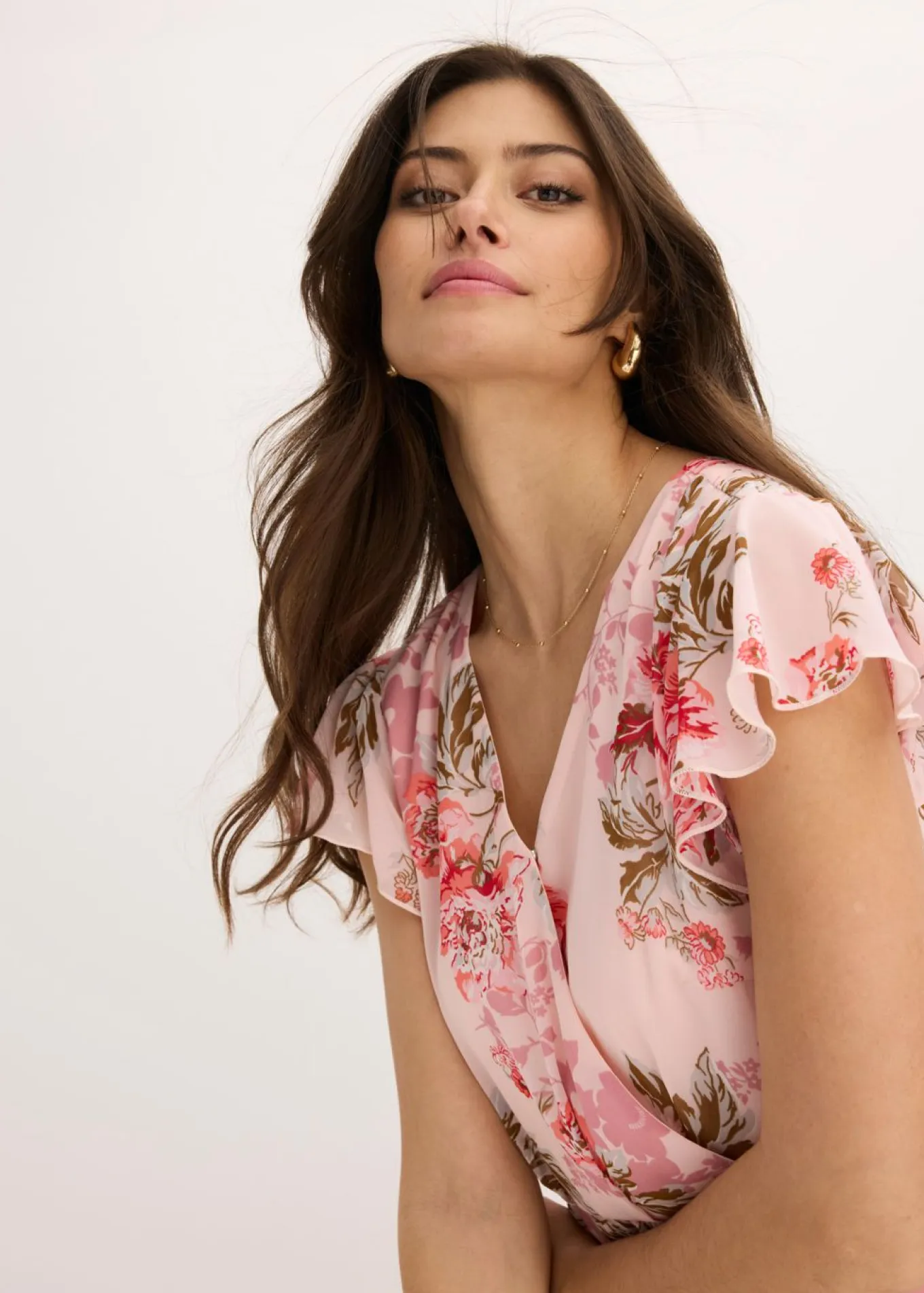 Vestido de gasa con volantes