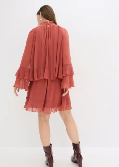 Vestido de gasa con volantes