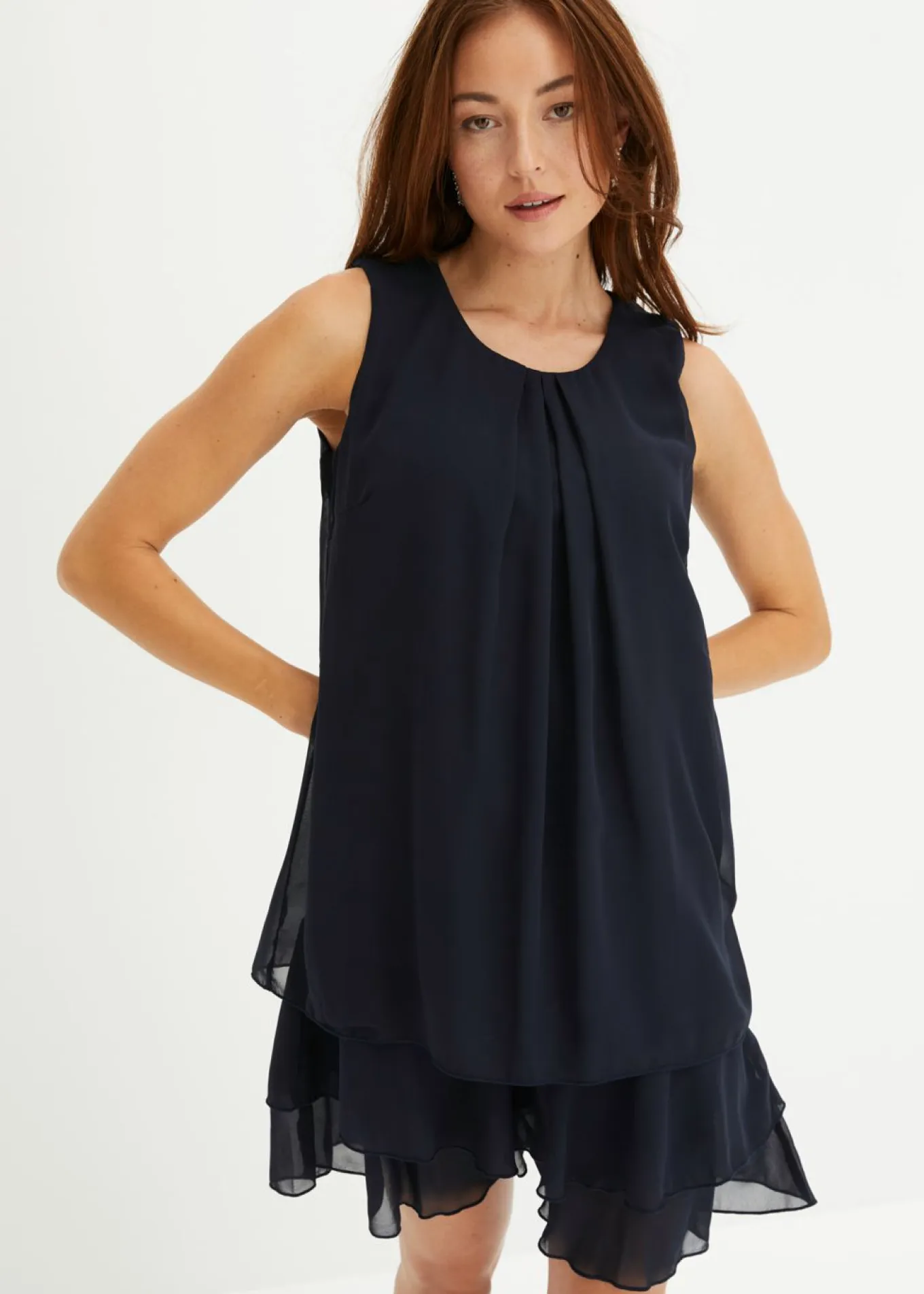 Vestido de gasa de poliéster reciclado