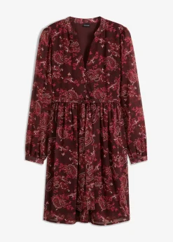 Vestido de gasa estampado