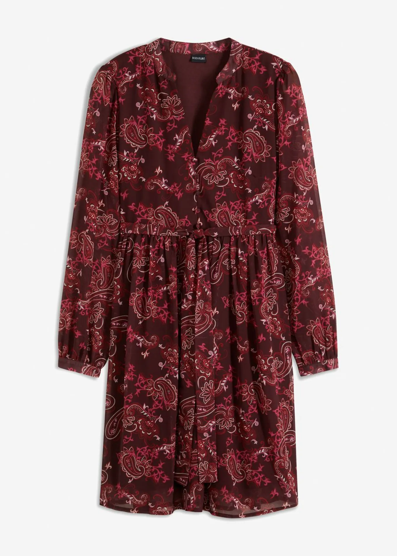 Vestido de gasa estampado
