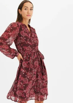 Vestido de gasa estampado