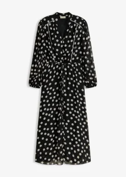 Vestido de gasa estampado