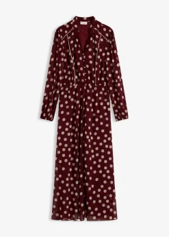 Vestido de gasa estampado