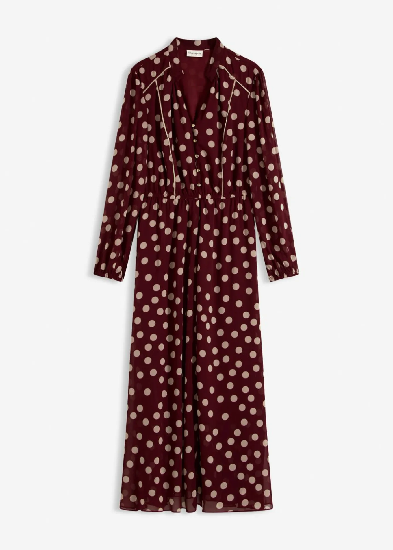 Vestido de gasa estampado