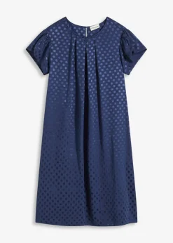 Vestido de jacquard con pinzas