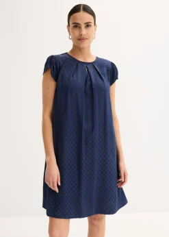 Vestido de jacquard con pinzas