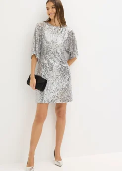 Vestido de lentejuelas con detalle de lazo